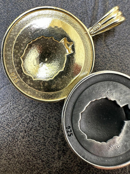 HarlemBling Real 925 Silver / 14k Gold Plated Lion King Of Jungle Medallion Pendant Necklace