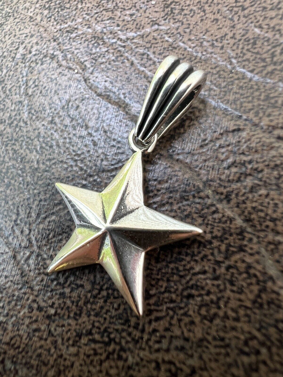 HarlemBling Real 925 Silver / 14k Gold Plated Star Superstar Oxidized Pendant Necklace Charm