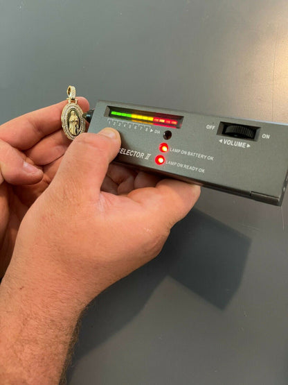 HarlemBling Real 925 Silver / Gold MOISSANITE Virgin Mary Necklace Pendant Iced Medallion