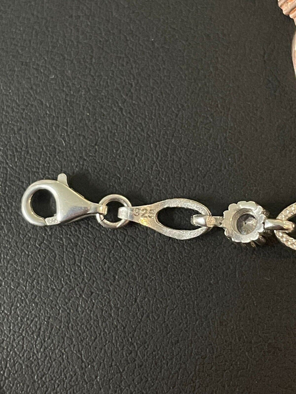 HarlemBling Real 925 Silver Yellow Rose Gold Plated Four Leaf Clover Iced Crystal Bracelet