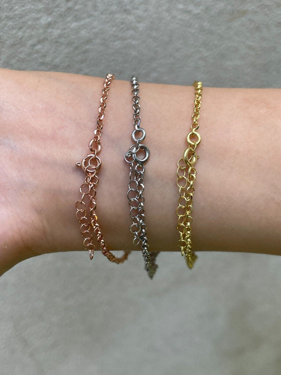 HarlemBling Real 925 Silver Yellow Rose Gold Plated Iced Cluster Simulated Diamond Bracelet