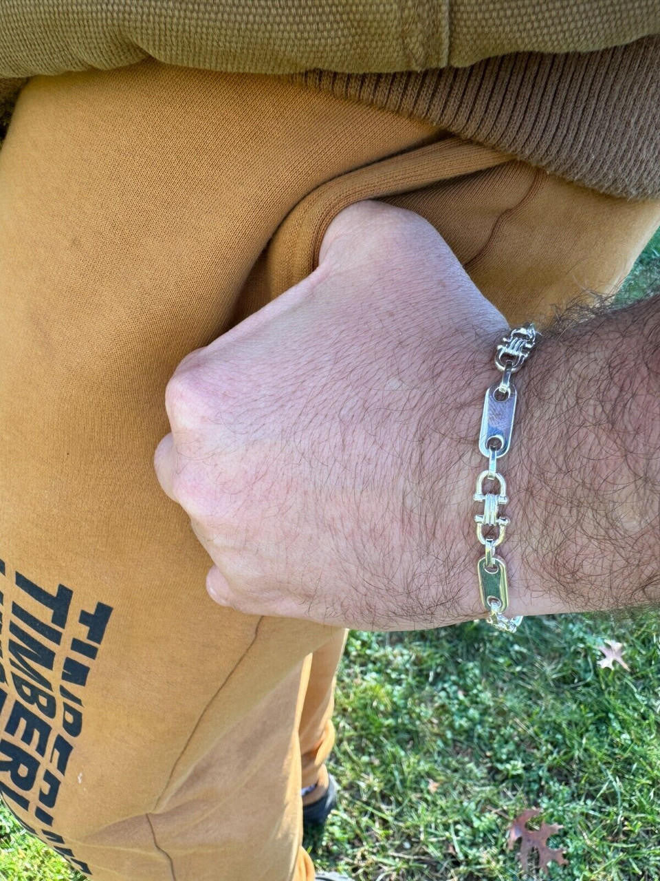 HarlemBling Real 925 Sterling Silver Custom Ferragamo Link Chain Necklace 7.5mm 18-30" ITALY