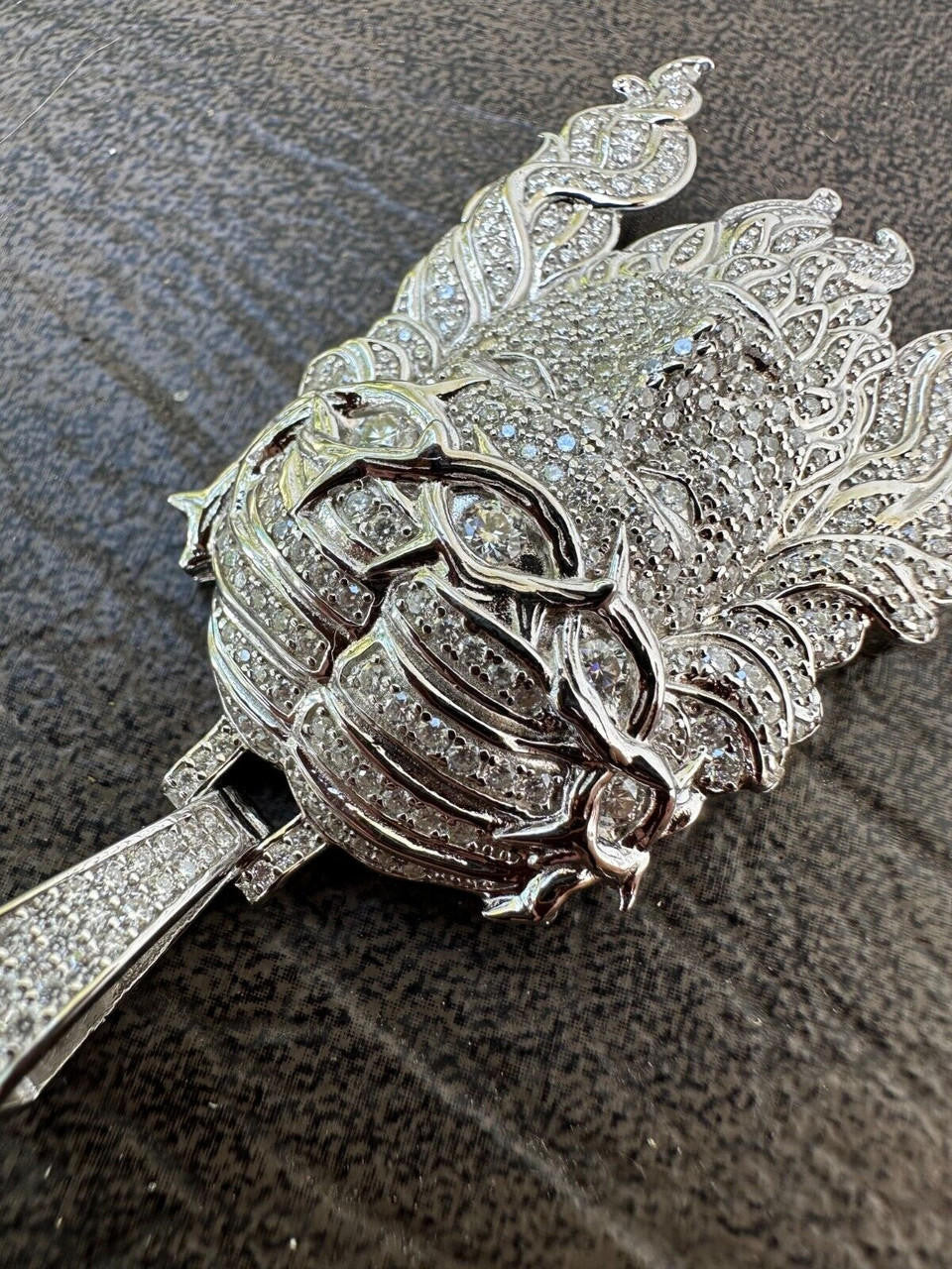 HarlemBling Real 925 Sterling Silver Iced Hip Hop Jesus Piece Pendant Necklace Solid Back