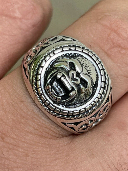 HarlemBling Real 925 Sterling Silver Mens Plain Gorilla Monkey Ape Ring Sz 7 8 9 10 11 12 13