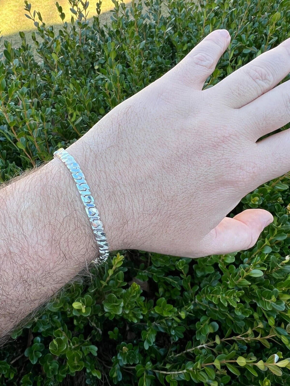 HarlemBling Real Dollar Cuban Link Chain Or Bracelet Solid 925 Sterling Silver ITALY 2.5-6mm