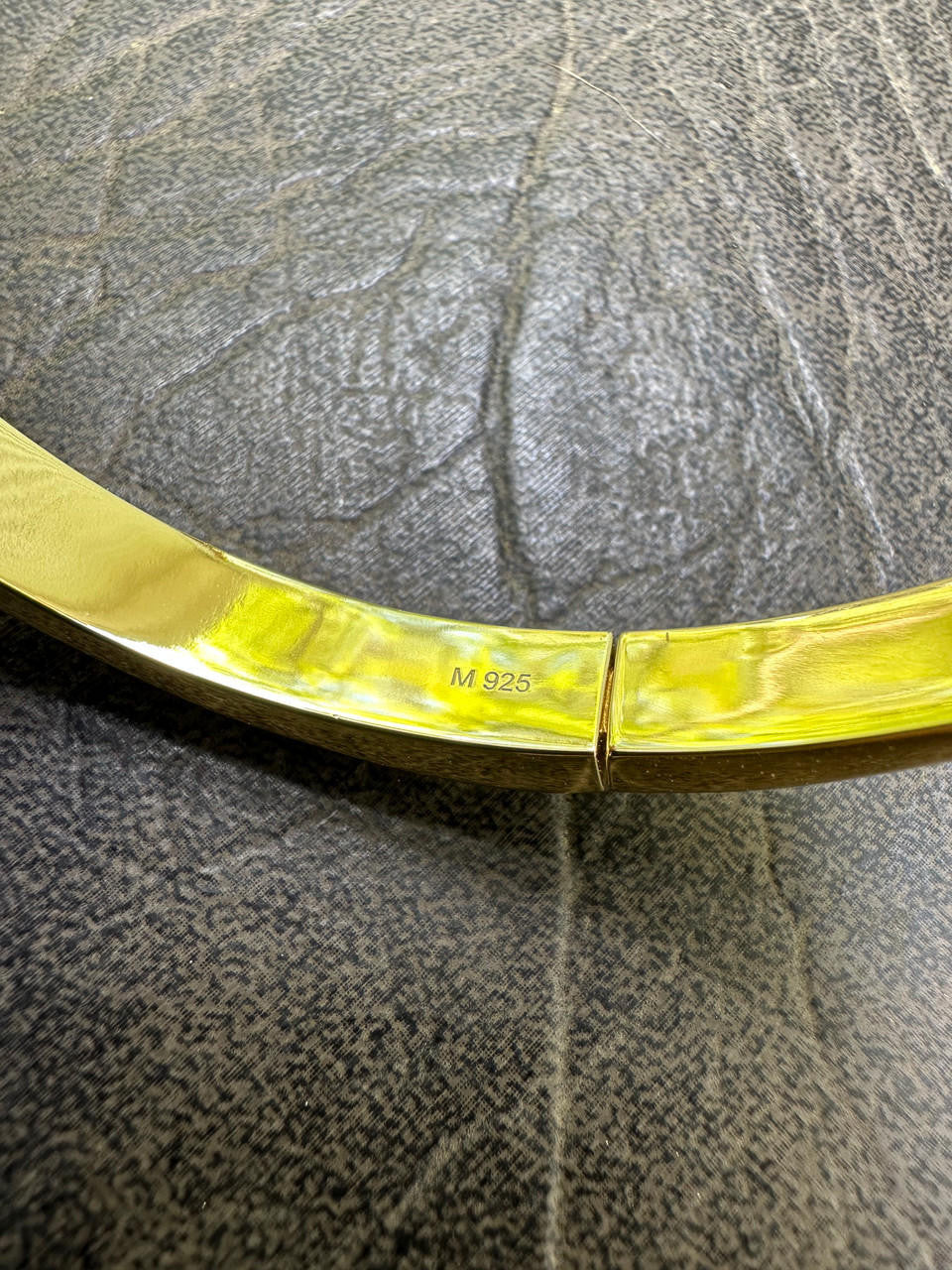 HarlemBling Real Fully Iced MOISSANITE Solid 14k Gold Plated 925 Silver Bangle Bracelet Mens Or Ladies