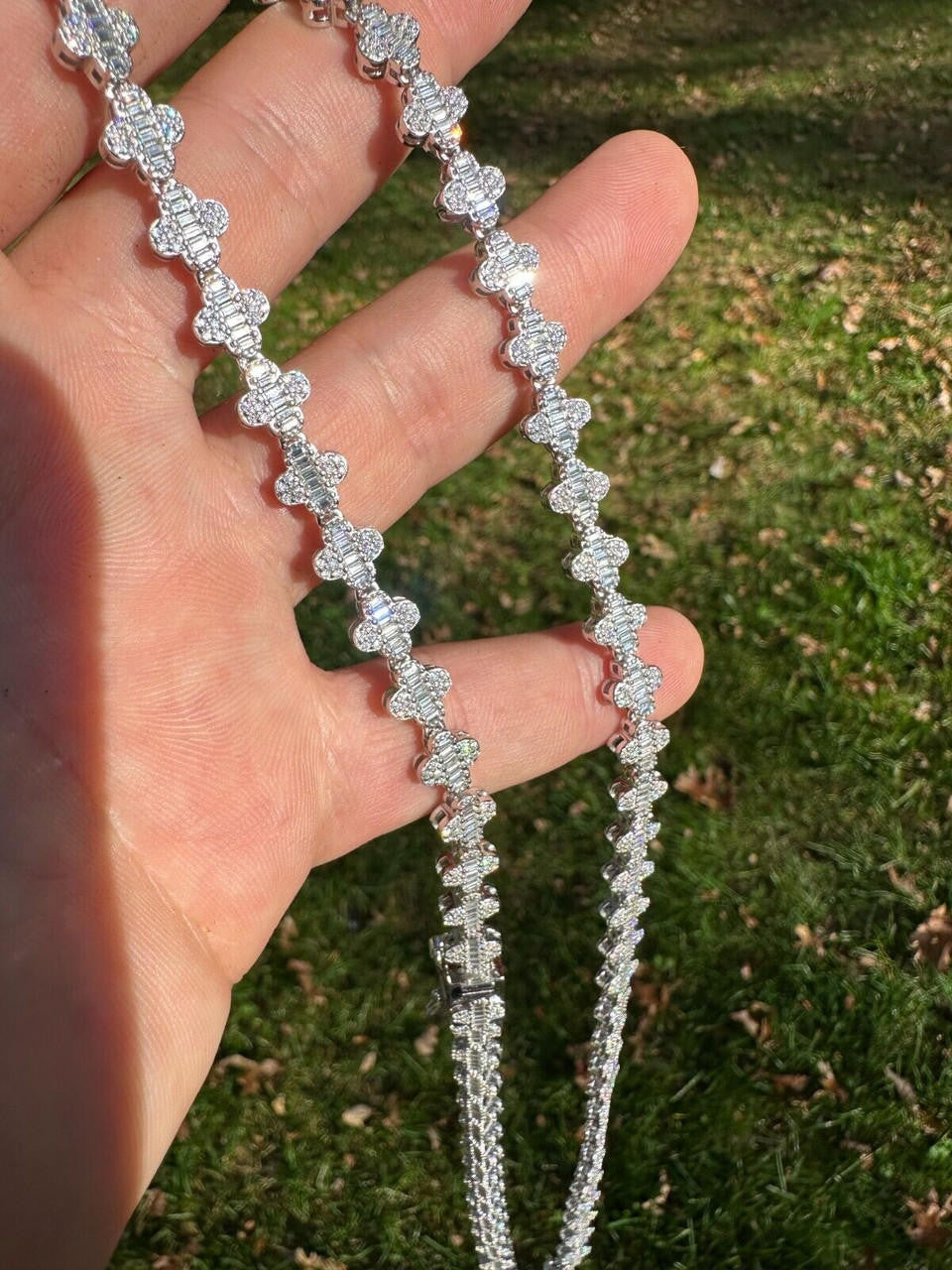 アクセサリー Glitter Baguette Tennis Chain Necklace50 Baguette Tennis Chain Necklace【5mm】 | Glitter