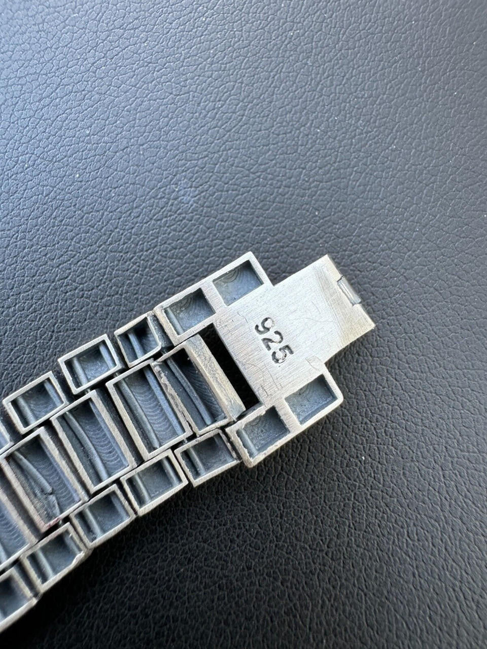 HarlemBling Real Mens Miami Presidential Rolex Bracelet W. Black Onyx Gemstone 925 Sterling Silver