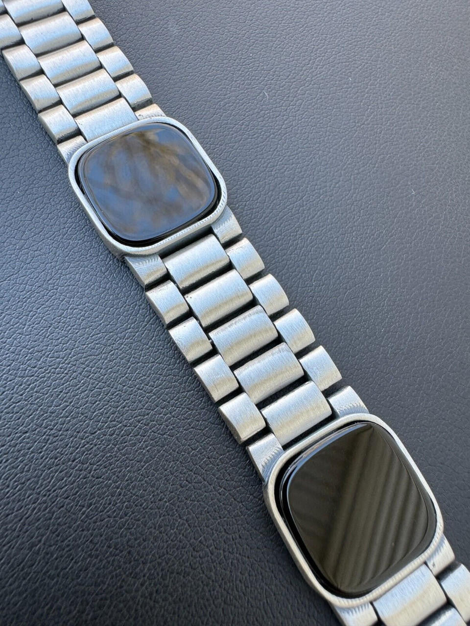 HarlemBling Real Mens Miami Presidential Rolex Bracelet W. Black Onyx Gemstone 925 Sterling Silver