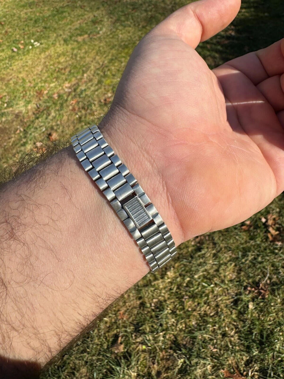 HarlemBling Real Mens Miami Presidential Rolex Bracelet W. Black Onyx Gemstone 925 Sterling Silver