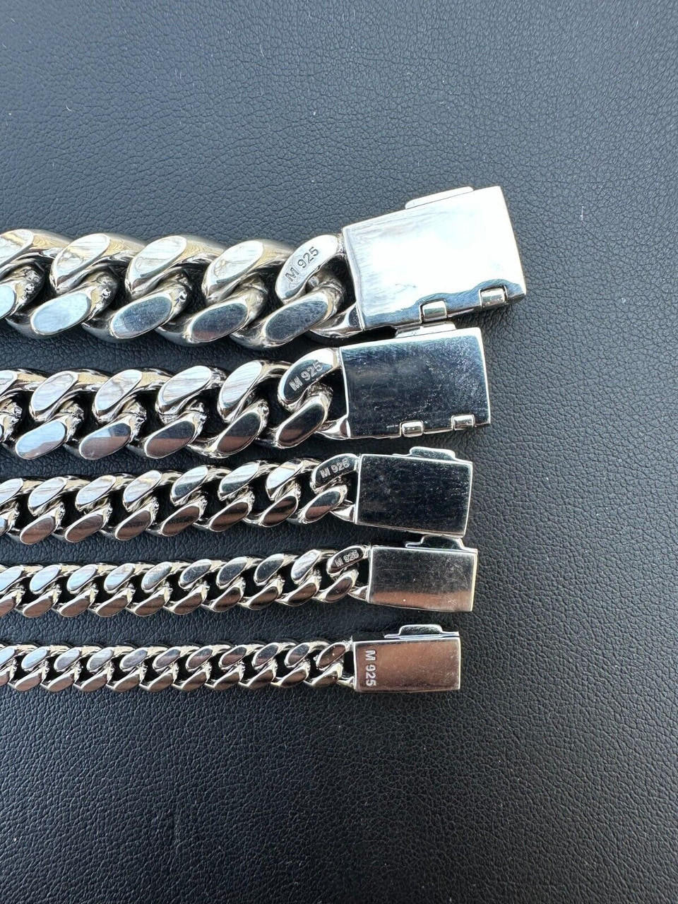 HarlemBling Real Miami Cuban Link Bracelet 925 Silver Baguette MOISSANITE Clasp Pass Tester