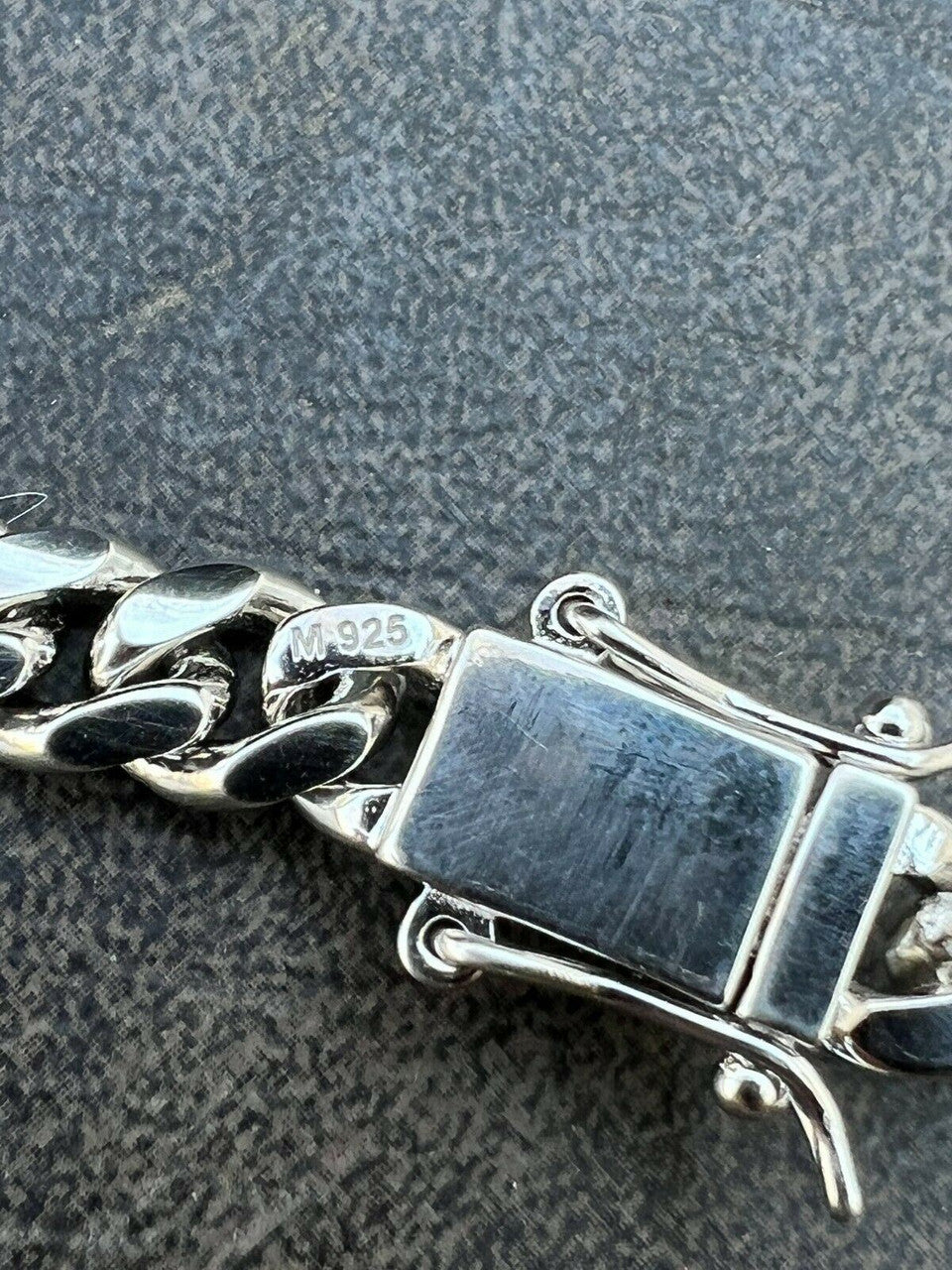 HarlemBling Real Miami Cuban Link Bracelet 925 Silver MOISSANITE Clasp Pass Diamond Tester