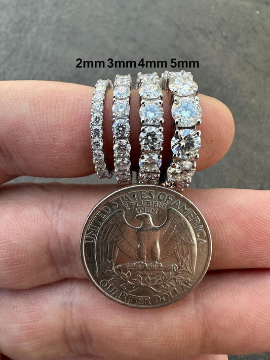 Fascia Anniversario Uomo Moissanite Multicolore 1,25 Ct - Argento 925 Animas Jewels - Foto 1