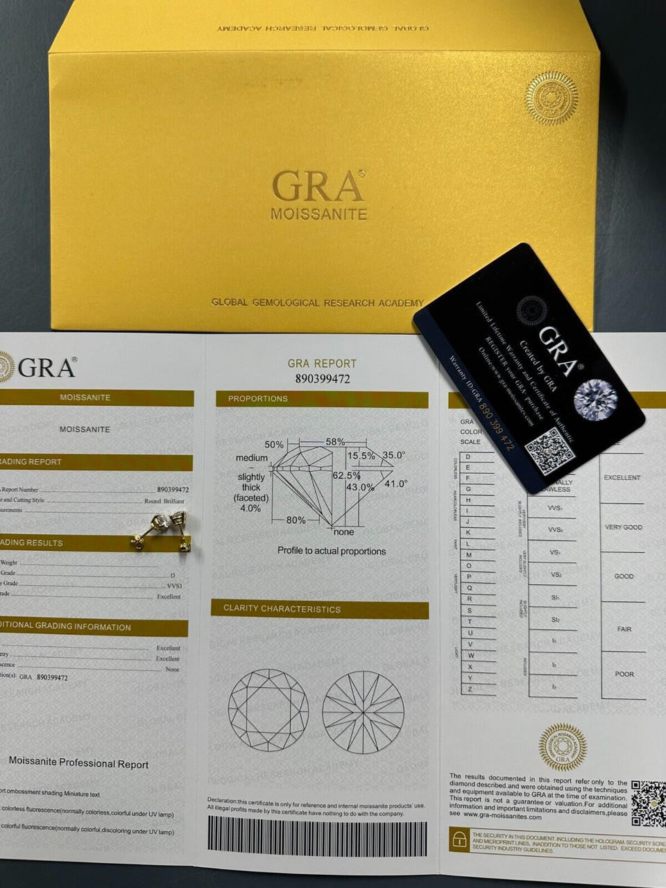 HarlemBling Real Moissanite Pushback Stud Earrings 14k Gold Plated 925 Silver Hip Hop 3-10mm