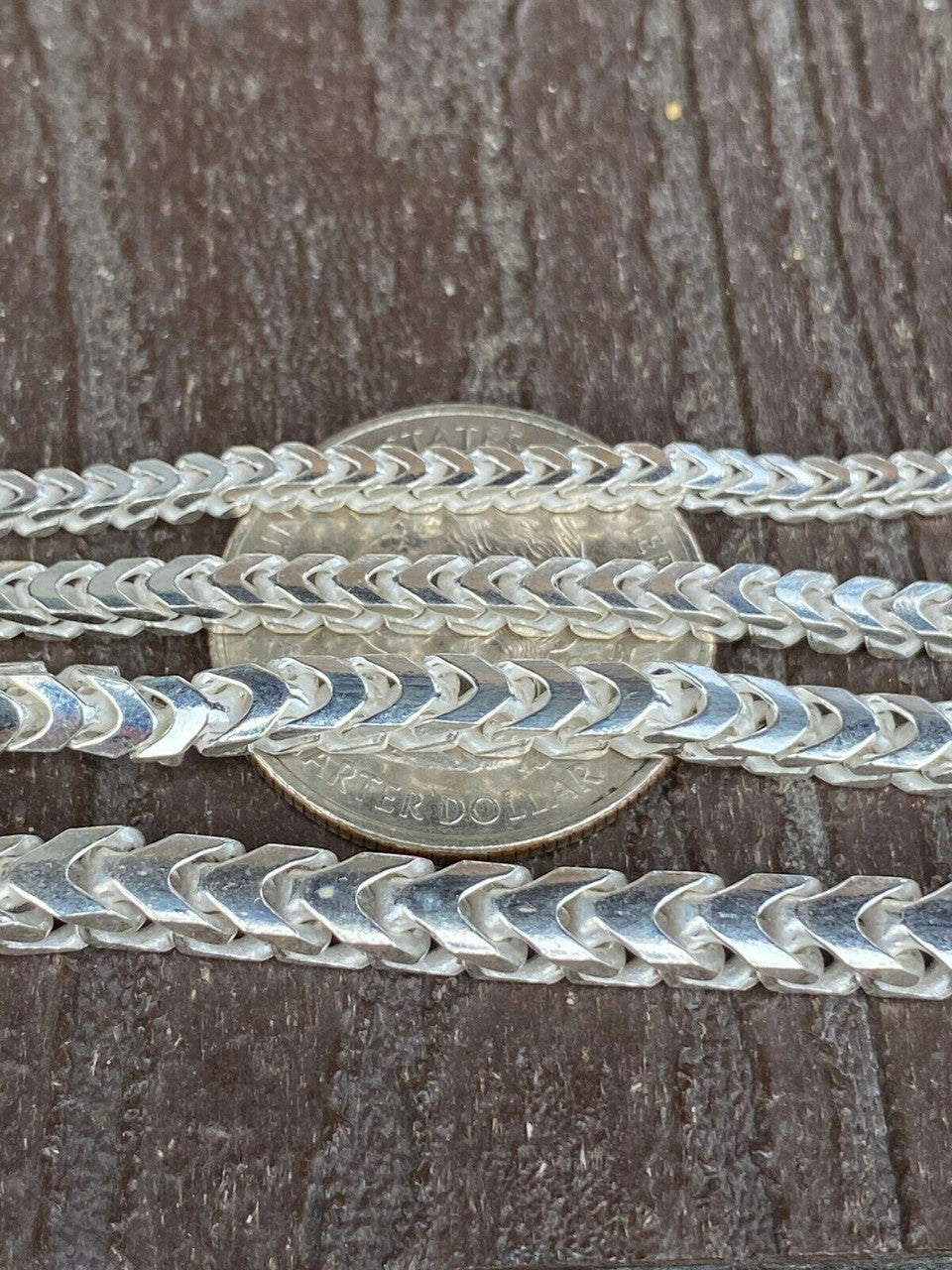 HarlemBling Real Solid 925 Sterling Silver Franco Bracelet 2.5-5mm ITALY MADE Mens Pulsera