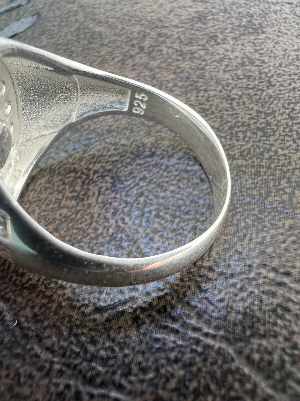 HarlemBling Real Solid 925 Sterling Silver Iced CZ Pinky Ring Hip Hop French Fleur De Lis