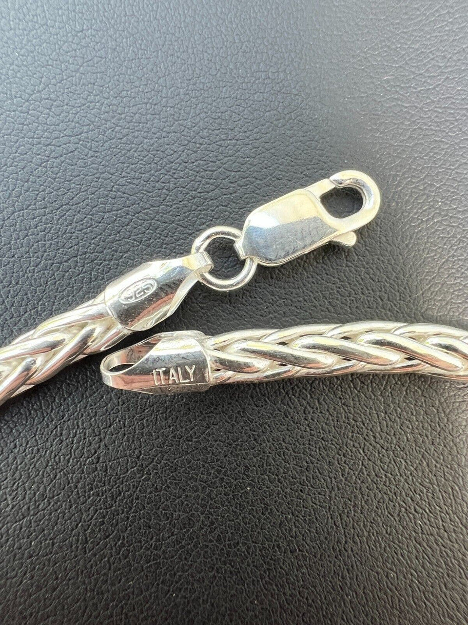 HarlemBling Real Solid 925 Sterling Silver Spiga Rope Wheat Chain Necklace 2-5mm 16-30