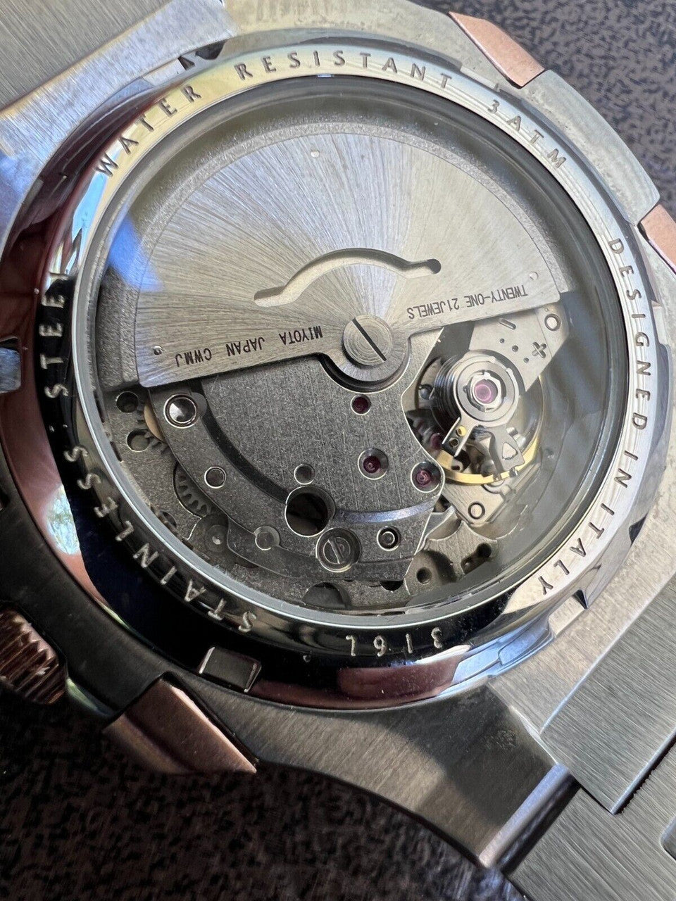 HarlemBling Real Stainless and 14k Rose Gold Iced 2ct Moissanite Plain Watch Pass Diamond Test