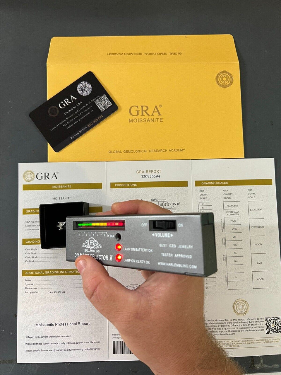 HarlemBling Real VVS D Square Princess Cut Moissanite Engagement Promise Ring 925 Silver