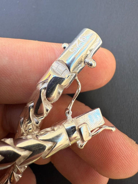 HarlemBling Round Franco Custom Bracelet - 925 Sterling Silver - 7"-9" - 7mm