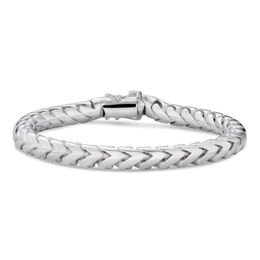 HarlemBling Round Franco Custom Bracelet - 925 Sterling Silver - 7"-9" - 7mm