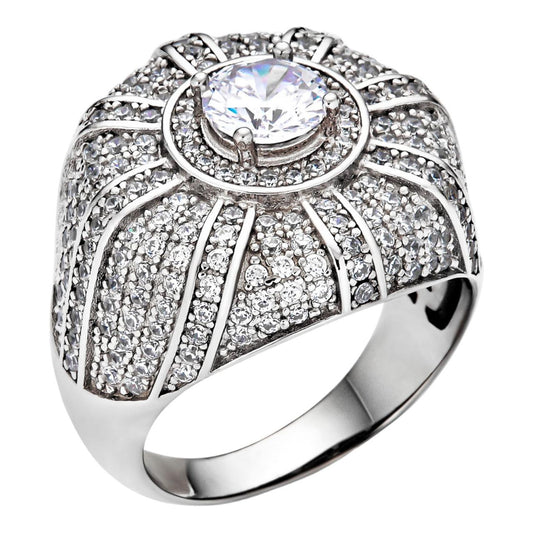 HarlemBling Royalty Iced Out Ring - 925 Silver - CZ Stones