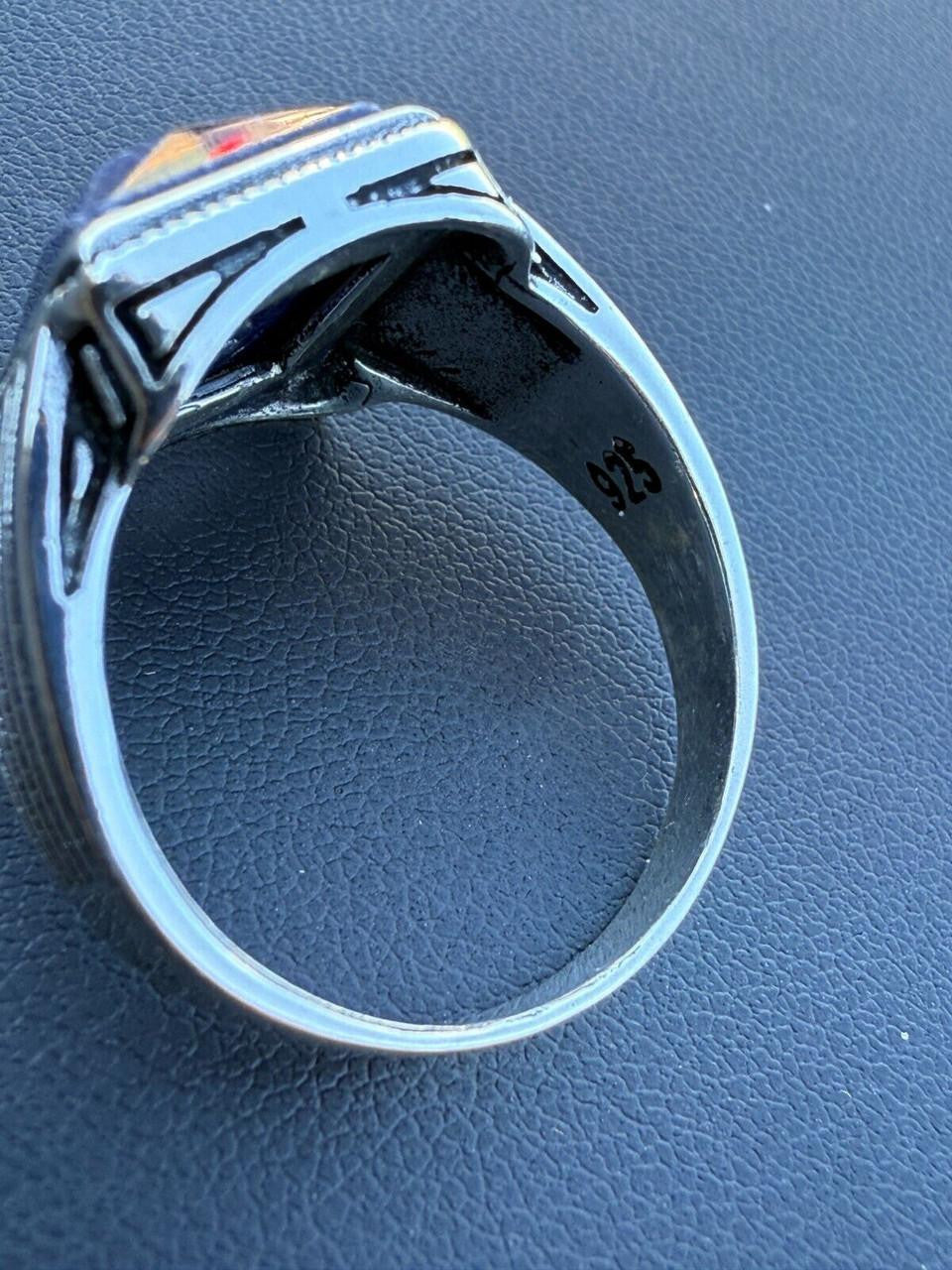 HarlemBling Royalty Ring - 925 Silver - Genuine Blue Sapphire Stone