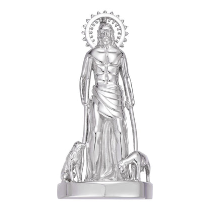 HarlemBling Saint Lazarus Plain San Lazaro Pendant - 925 Silver - 3 Sizes 1.25"-2.5"