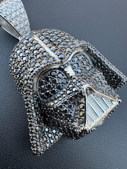 HarlemBling SERIES 4: Limited Edition Moissanite Star Wars "Mask" Pendant Harlembling x Darth Vader