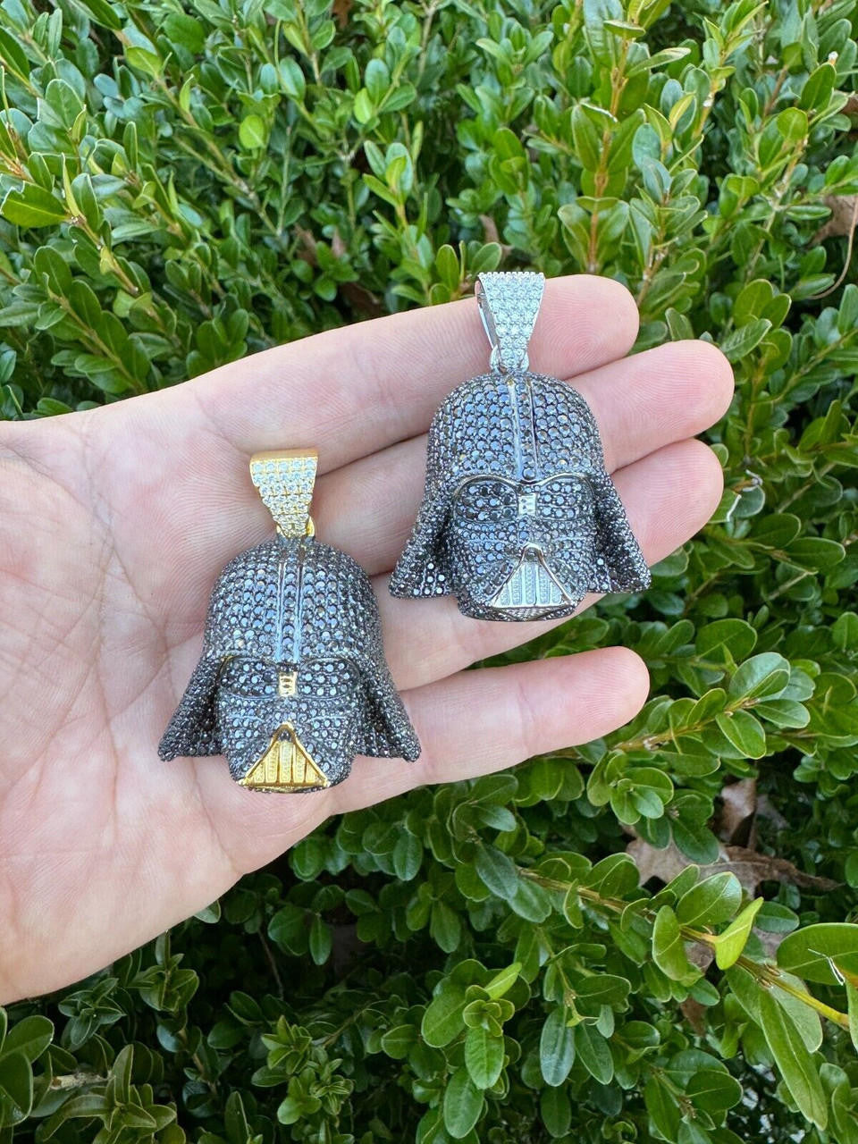 HarlemBling SERIES 4: Limited Edition Moissanite Star Wars "Mask" Pendant Harlembling x Darth Vader