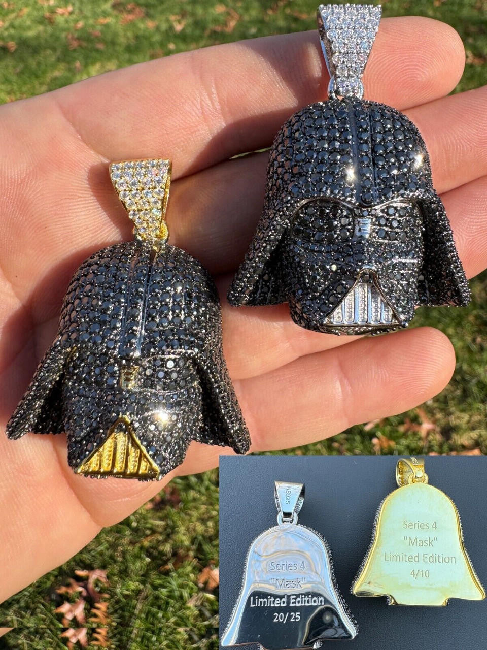 HarlemBling SERIES 4: Limited Edition Moissanite Star Wars "Mask" Pendant Harlembling x Darth Vader