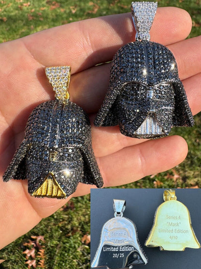 HarlemBling SERIES 4: Limited Edition Moissanite Star Wars "Mask" Pendant Harlembling x Darth Vader