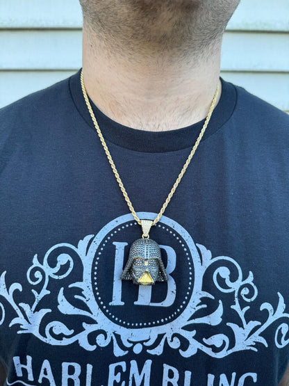 HarlemBling SERIES 4: Limited Edition Moissanite Star Wars "Mask" Pendant Harlembling x Darth Vader