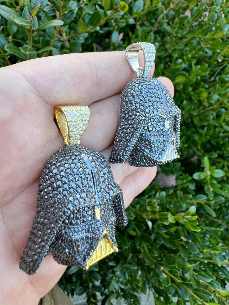 HarlemBling SERIES 4: Limited Edition Moissanite Star Wars "Mask" Pendant Harlembling x Darth Vader