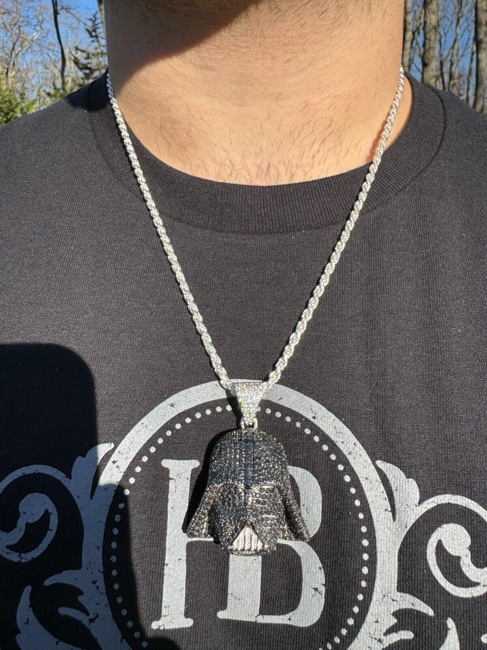 HarlemBling SERIES 4: Limited Edition Moissanite Star Wars "Mask" Pendant Harlembling x Darth Vader