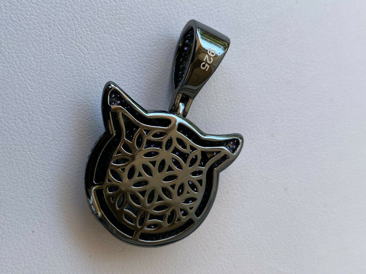 HarlemBling Smiling Devil Emoji Pendant Solid 925 Silver ICY Diamond Hip Hop Iced Diamond 1