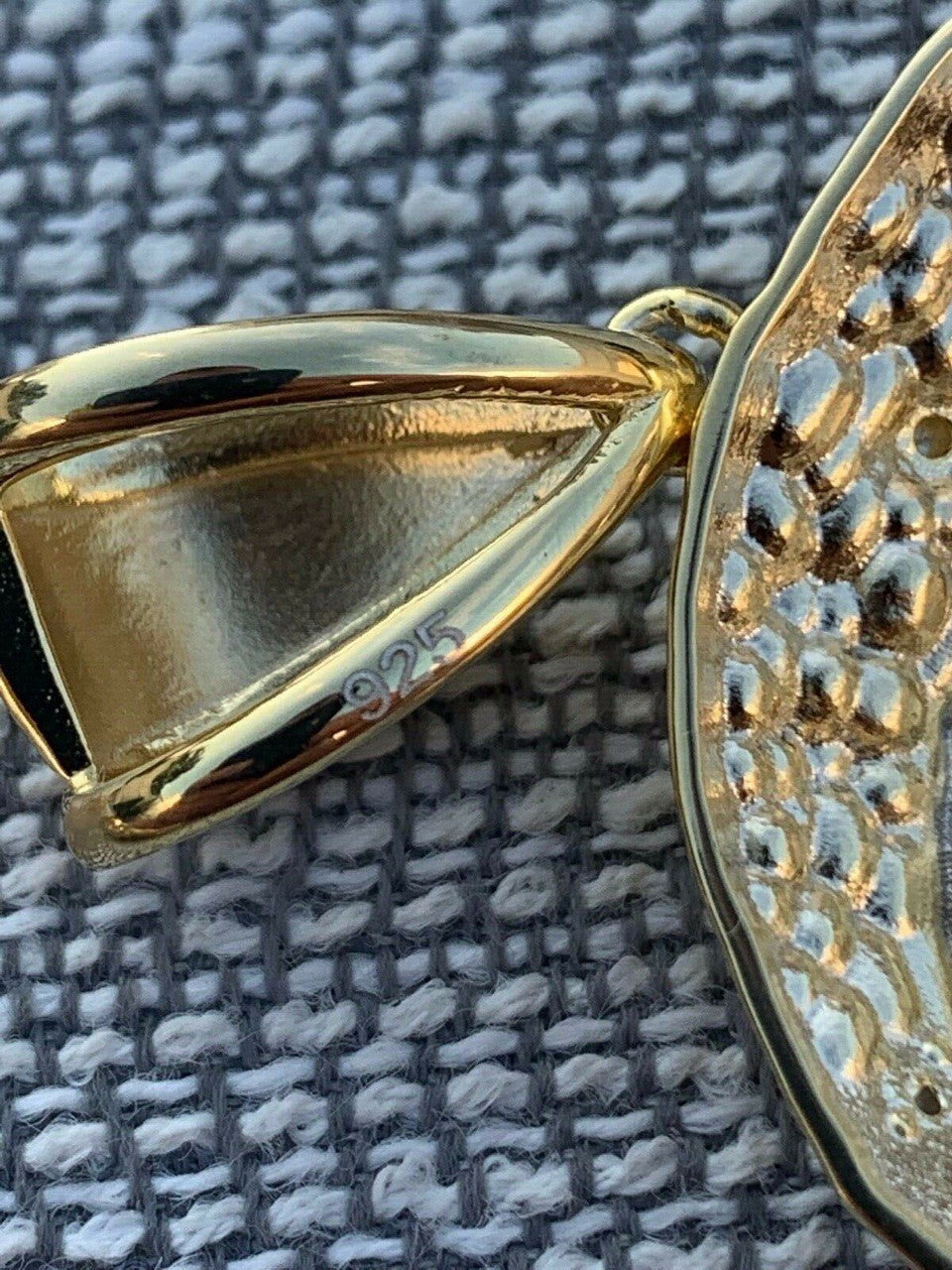 HarlemBling Solid 925 Silver 14k Gold Jesus Piece Pendant