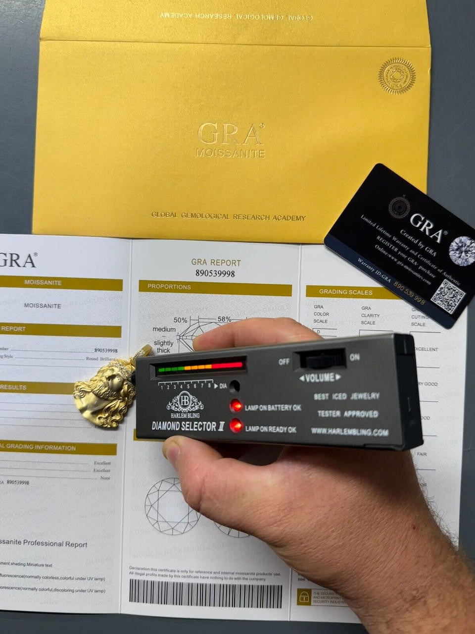 HarlemBling Solid 925 Silver 14k Gold Vermeil MOISSANITE Jesus Piece Iced Pendant Necklace