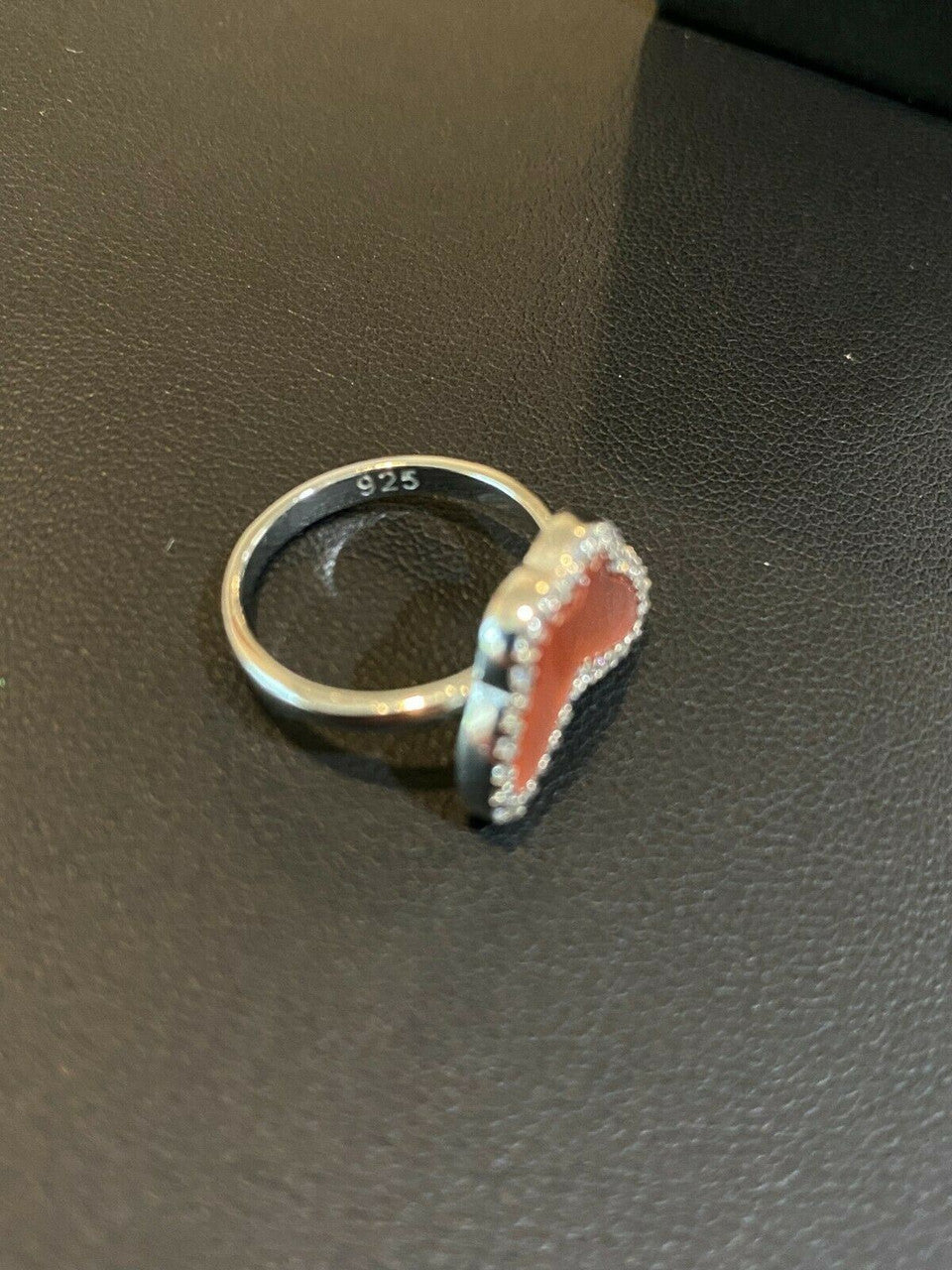 HarlemBling Solid 925 Silver Butterfly Pink Pearl Ring Necklace and Earrings Ladies Girls Set