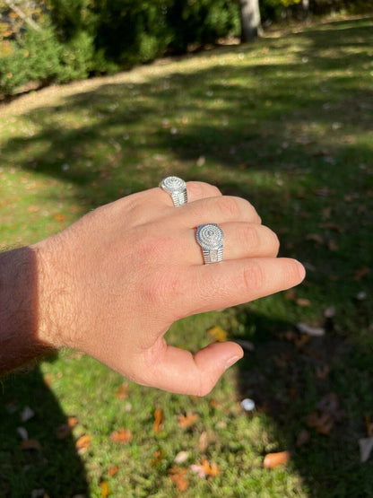 HarlemBling Solid 925 Silver Hip Hop Iced Moissanite Pinky Ring REAL Stone Pass Diamond Test