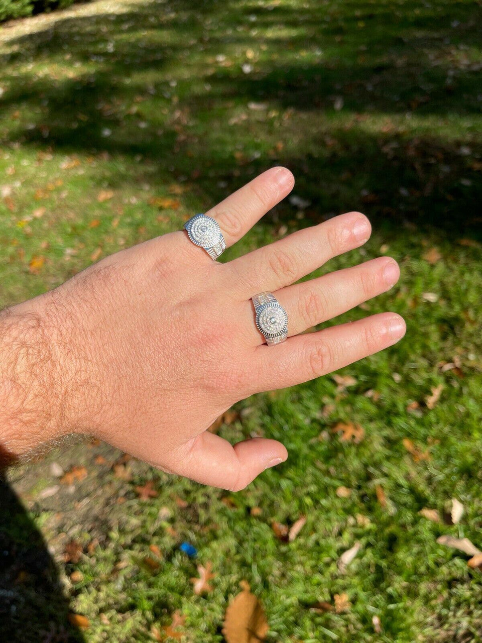 HarlemBling Solid 925 Silver Hip Hop Iced Moissanite Pinky Ring REAL Stone Pass Diamond Test