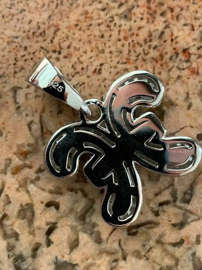 HarlemBling Solid 925 Silver Iced Diamond Zodiac Astrology Sign Pendant Necklace Hip Hop