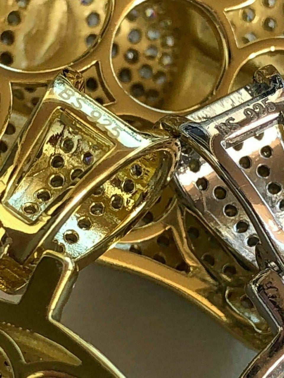 HarlemBling Solid 925 Silver Jesus Pendant ICY 2ct Diamond Baguette SUPER ICED Bust Down