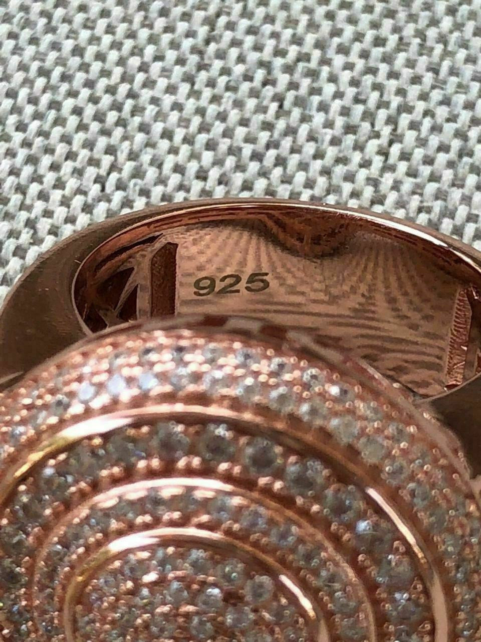 HarlemBling Solid 925 Silver Mens ICED ICY Large Diamond Pinky RING 14k Gold 7 8 9 10 11 12