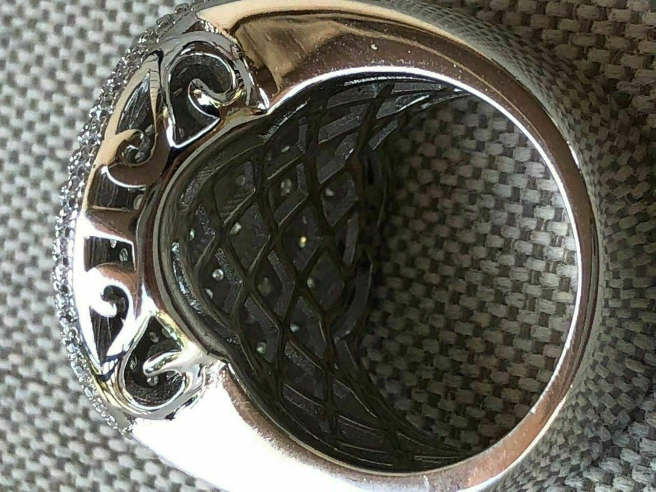 HarlemBling Solid 925 Silver Mens ICED ICY Large Diamond Pinky RING 14k Gold 7 8 9 10 11 12