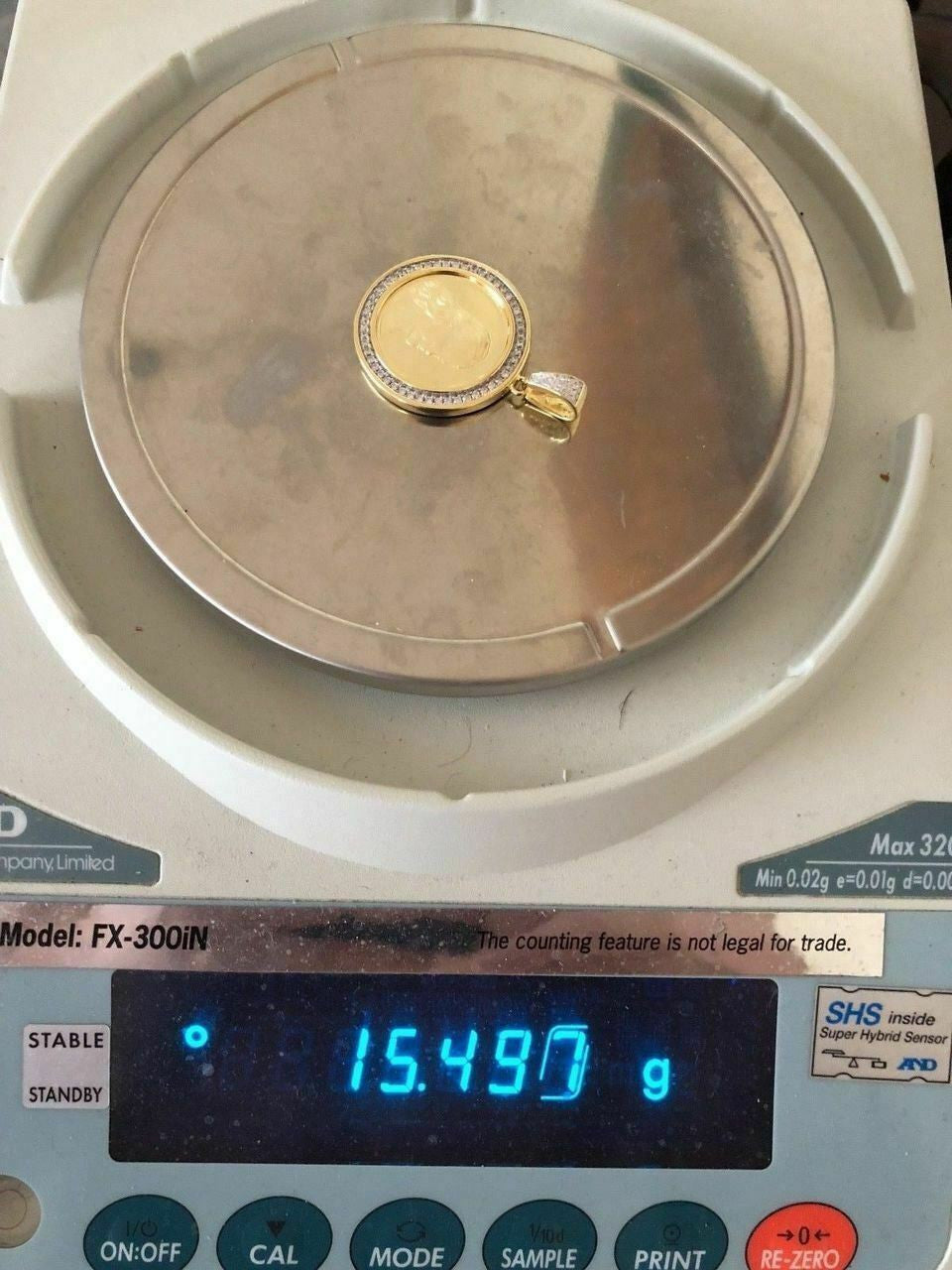 HarlemBling Solid 925 Silver Mens Jesus Last Supper Reversible Coin Medallion Pendant Italy