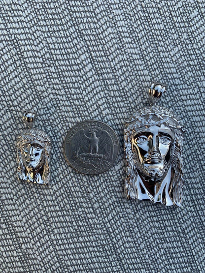 HarlemBling Solid 925 Sterling Silver Jesus Pendant
