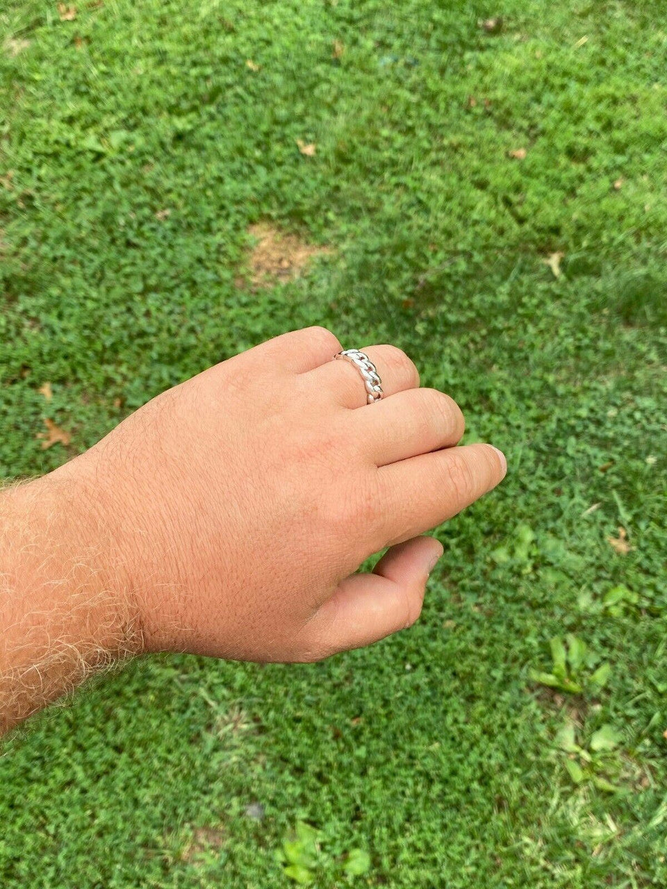 HarlemBling Solid 925 Sterling Silver Mens Ladies 6mm Wedding Band Cuban Link Ring Sz 6-13