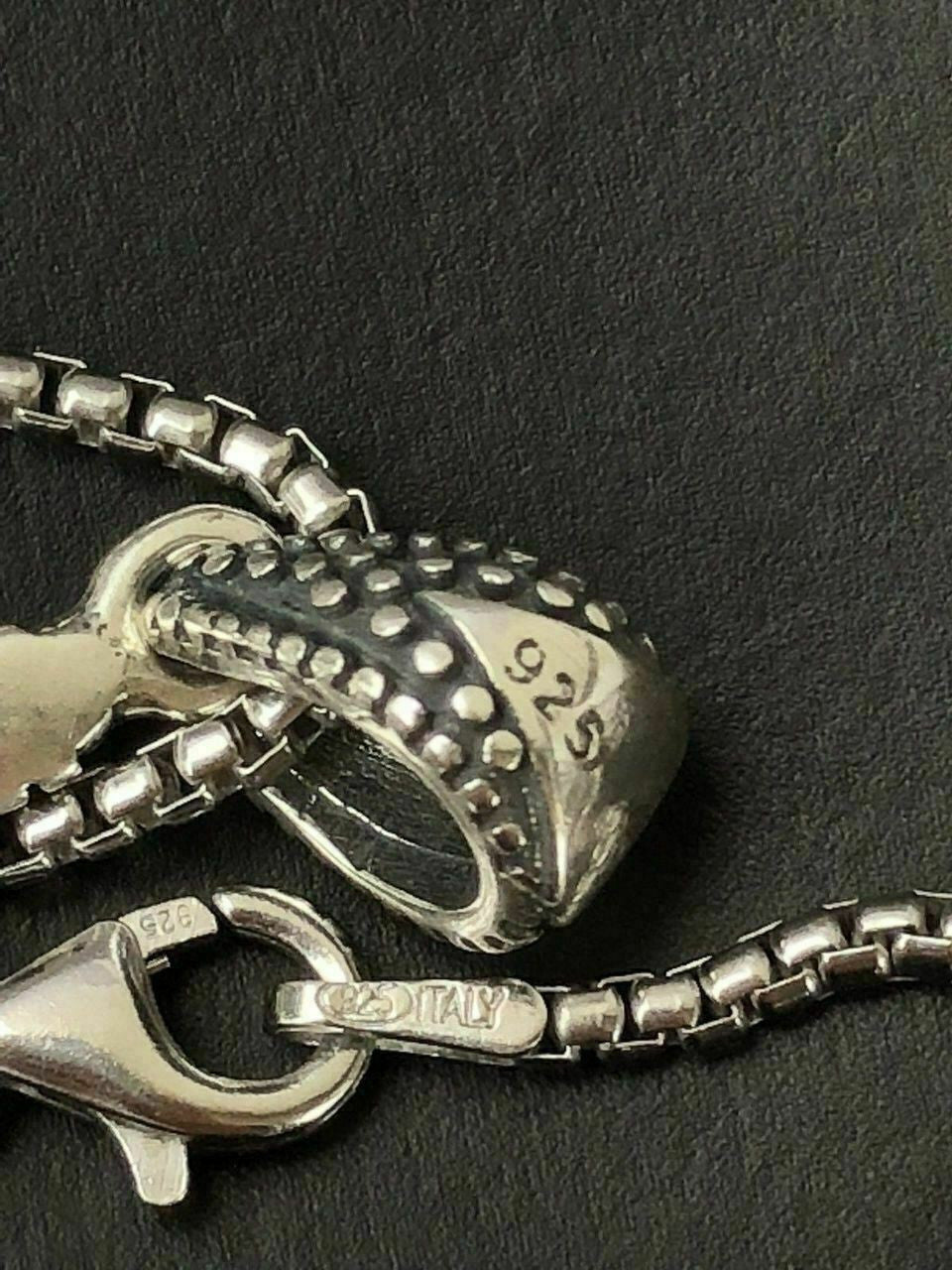 HarlemBling Solid 925 Sterling Silver Viking Battle Ax Mens Gothic Pendant W 22 Chain