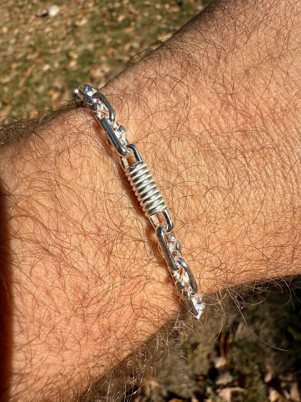 HarlemBling Spring Barrel Rolo Link Bracelet - 925 Sterling Silver - 7"-9" - 5mm